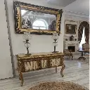 اینه کنسول حصیر بامبو (طرح ایتالیا) 